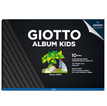 Album Kids cartoncino cartoncino nero 5+ - A4 - 220gr - 10 fogli - Giotto