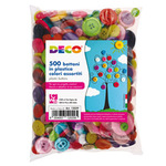 Bottoni - in plastica - colori assortiti - CWR - Conf. 650 pezzi