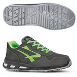 Calzatura  di sicurezza Yoda S3 SRC Red Lion - pelle nabuk idrorepellente - numero 41 - grigio scuro/verde - U-Power