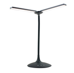 Lampada da tavolo a led Twin - 34x36x18 cm - nero - Alba