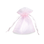 Sacchetti organza Milly - 8,5x10cm - rosa - 20 sacchetti - PNP