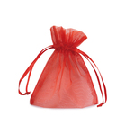 Sacchetti organza Milly - 8,5x10cm - rosso - 20 pezzi - PNP