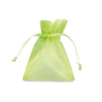 Sacchetti organza Milly - 12,5x17cm - verde mela - 20 sacchetti - PNP