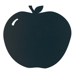 Lavagna da parete silhouette - 31,6X29,1 cm - forma mela - nero - Securit