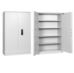 Armadio di scurezza AM195K - 195x100x50 cm - 975 lt - monoblocco - grigio chiaro - Security Italia