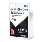 Armor - cartuccia per HP n. 22 - Deskjet f380, d1360, doppia capacita - a colori