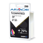 Armor - cartuccia per HP n. 351 - Deskjet d4260, c4280, Officejet j5780, 14ml - a colori