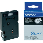 Brother - Nastro -  Bianco/Nero - TC201 - 12mm x7,7mt