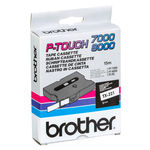 Brother - Nastro -  Bianco/Nero - TX221 - 9mm x7,7mt