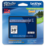 Brother - Nastro - Nero/Trasparente - TZ121 - 9mm x 8mt