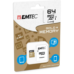 Emtec - Micro SDXC Class 10 Gold + con Adattatore - ECMSDM64GXC10GP - 64GB