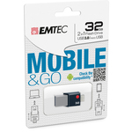 Emtec - Micro Usb 3.0 Flash Drive Go - ECMMD32GT203 - 32GB