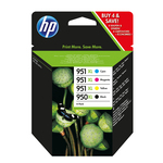 Hp - Confezione 4 cartucce ink - 950XL/951XL - C/M/Y/K - C2P43AE - C/M/Y 1.500 pag / K 2.300 pag