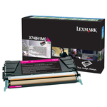 Lexmark/Ibm - Toner - Magenta - X748H1MG - return program - 10.000 pag