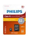 Philips - Micro SDHC Card - 32 GB - classe 10 - adattatore incluso