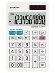 Calcolatrice da tavolo EL 377W - 10 cifre - doppia alimentazione - bianca - Sharp - EL377W