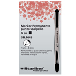 Marcatore permanente Starline - punta a scalpello da 2,00-4,00mm - nero - Starline