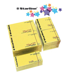 Blocchetto biglietti adesivi - giallo - 75 x 75mm - 70gr - 100 fogli - Starline
