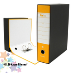 Registratore Starbox sfuso - dorso 8 cm - protocollo 23x33 cm - giallo - Starline