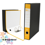 Registratore Starbox - dorso 5 cm - protocollo 23x33 cm - giallo - Starline