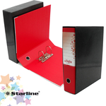 Registratore Kingbox - dorso 8 cm - protocollo 23x33 cm - rosso - Starline