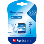 Vertbatim - Scheda SDHC Premium SDXC Class 10/UHS-1 - 44026 - 256GB
