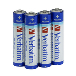Verbatim - Scatola 4 Pile alkaline mini stilo AAA - 49920