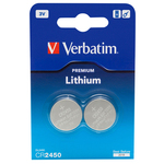 Verbatim - Blister 2 MicroPile a pastiglia CR2450 - litio - 49938 - 3V