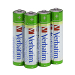 Verbatim - Scatola 4 Batterie AAA Ricaricabili - 49942 - 1.000mAh