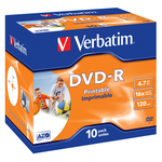 Verbatim - Scatola 10 DVD-R - Jewel Case - 43521 - 4,7GB