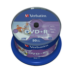 Scatola 50 dvd+r 4.7gb / 120\ stampabile wide print no id nr. spindle