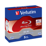 Verbatim - Scatola 5 Blu Ray BD-RE SL - serigrafato - 43615 - 25GB