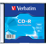 Verbatim - Scatola 200 CD-R DataLife Single Pack - slim case - serigrafato - 1x-48x - 43347 - 700MB