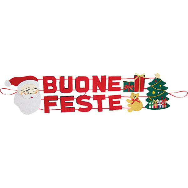 Scritta buone feste e buon natale