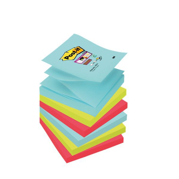 Ricariche di foglietti Post-it  Super Sticky Z-Notes colorate