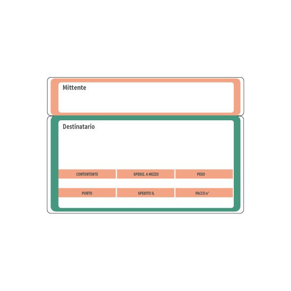 Etichette in bustina spedizioni