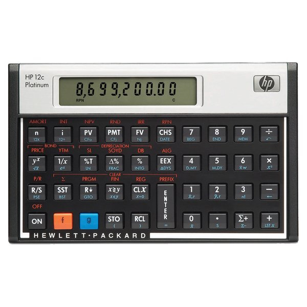 Calcolatrice finanziaria HP 12C Platinum