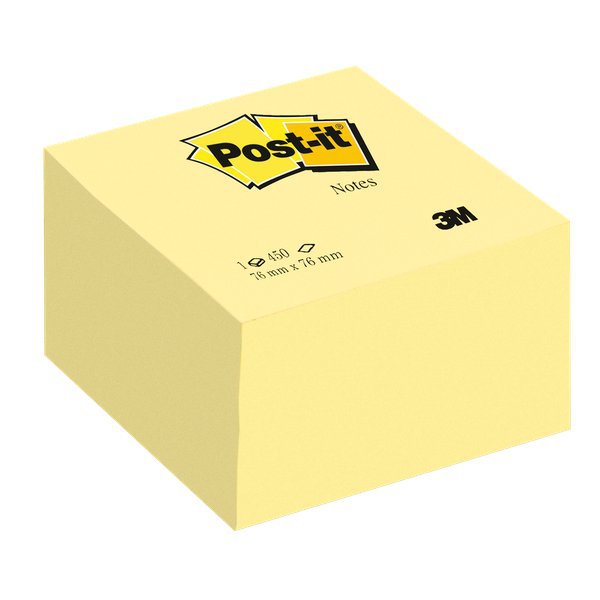 Cubi di foglietti di Post-it  colorati e giallo Canary 