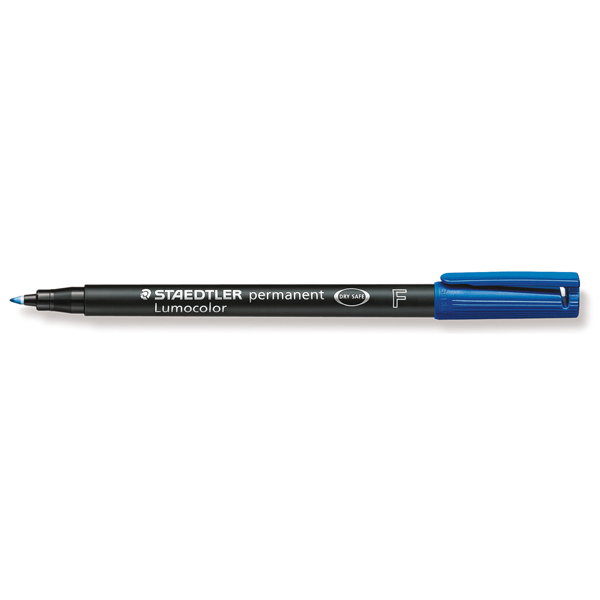 Pennarello Lumocolor Permanent 318 - punta 0,6mm - blu  - Staedtler