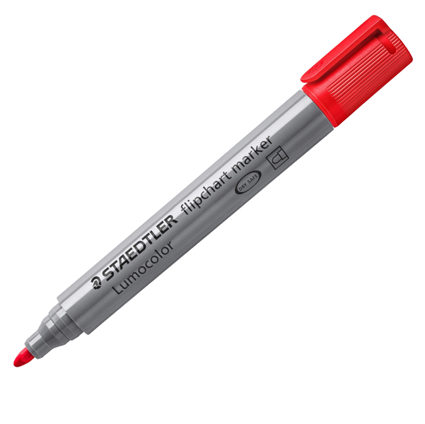 Marcatore a base d\acqua Lumocolor Flipchart 356 - punta tonda 2,0mm - rosso - Staedtler