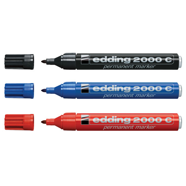 Marcatore Edding 2000c  - punta tonda da 1,5mm a 3mm  - rosso - Edding