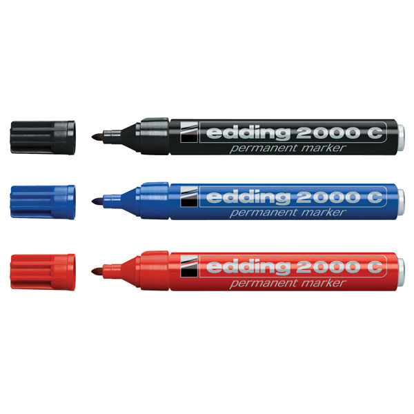 Marcatore Edding 2200c - punta a scalpello da 1,5mm a 5,0mm - nero - Edding