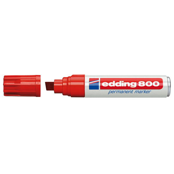 Marcatore Permanente Edding 800  - punta 4,0-12,0mm - rosso - Edding