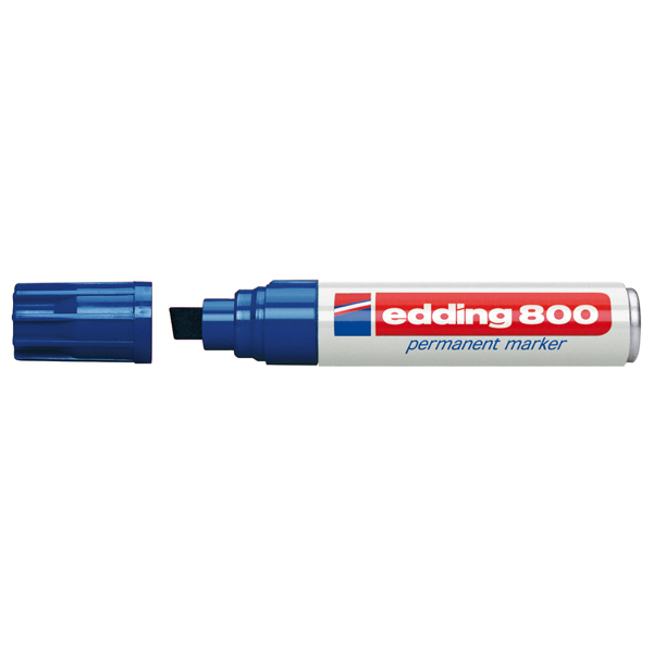 Marcatore permanente Edding 800 - punta 4,0-12,0mm - blu - Edding