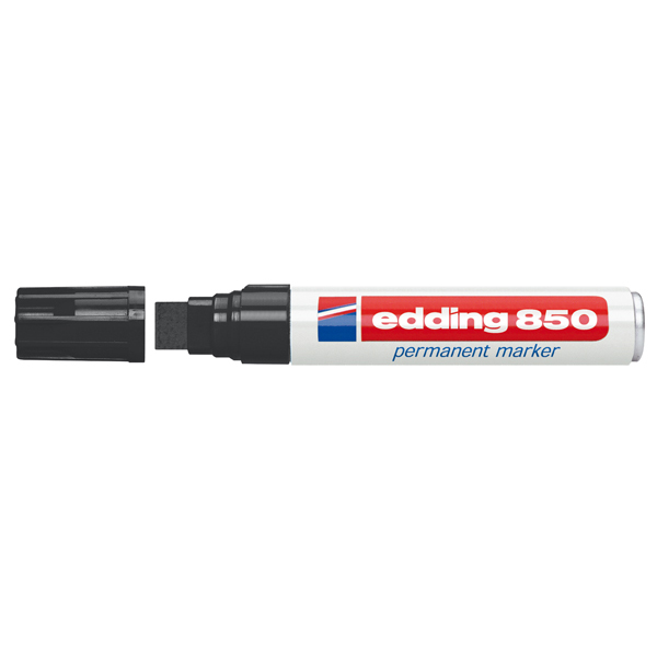 Marcatore permanente Edding 850 - punta da 5,0-16,0mm - nero - Edding
