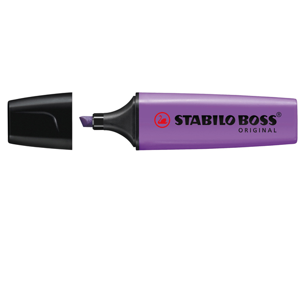 Evidenziatore Stabilo Boss Original - punta a scalpello - tratto da 2,0mm-5,0mm  - lavanda - Stabilo