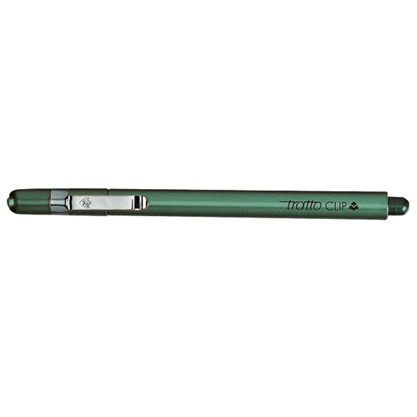 Penna fineliner Tratto clip - tratto 0,3mm - verde - Tratto
