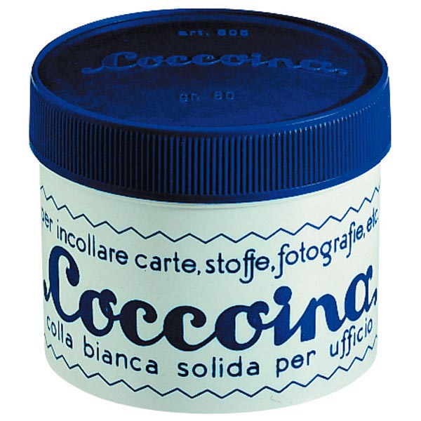 Colla in pasta - barattolo in plastica - pasta adesiva - 50 gr - bianco - Coccoina