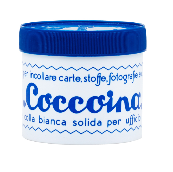 Colla in pasta - barattolo in plastica - pasta adesiva - 125 gr - bianco - Coccoina