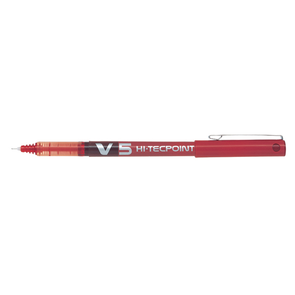 Roller Hi Tecpoint V5  - punta 0,5mm - rosso - Pilot